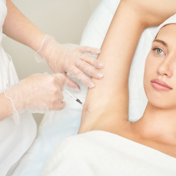 Hyperhidrosis excessive sweating consultation at KH Aesthetics